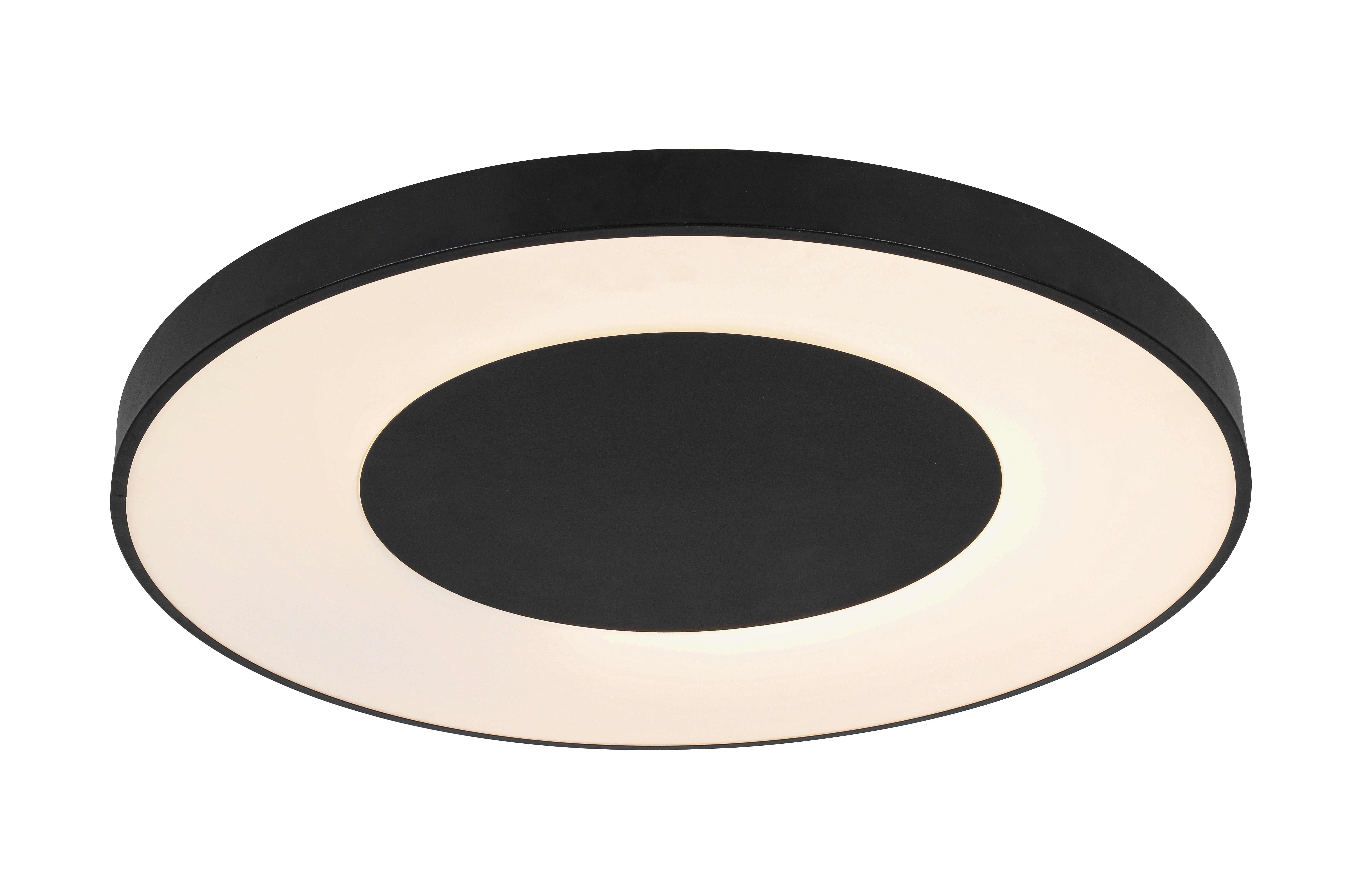 LED-TAKLAMPA JUMPO - vit/svart, Modern, metall/plast (70/7cm) - Mömax