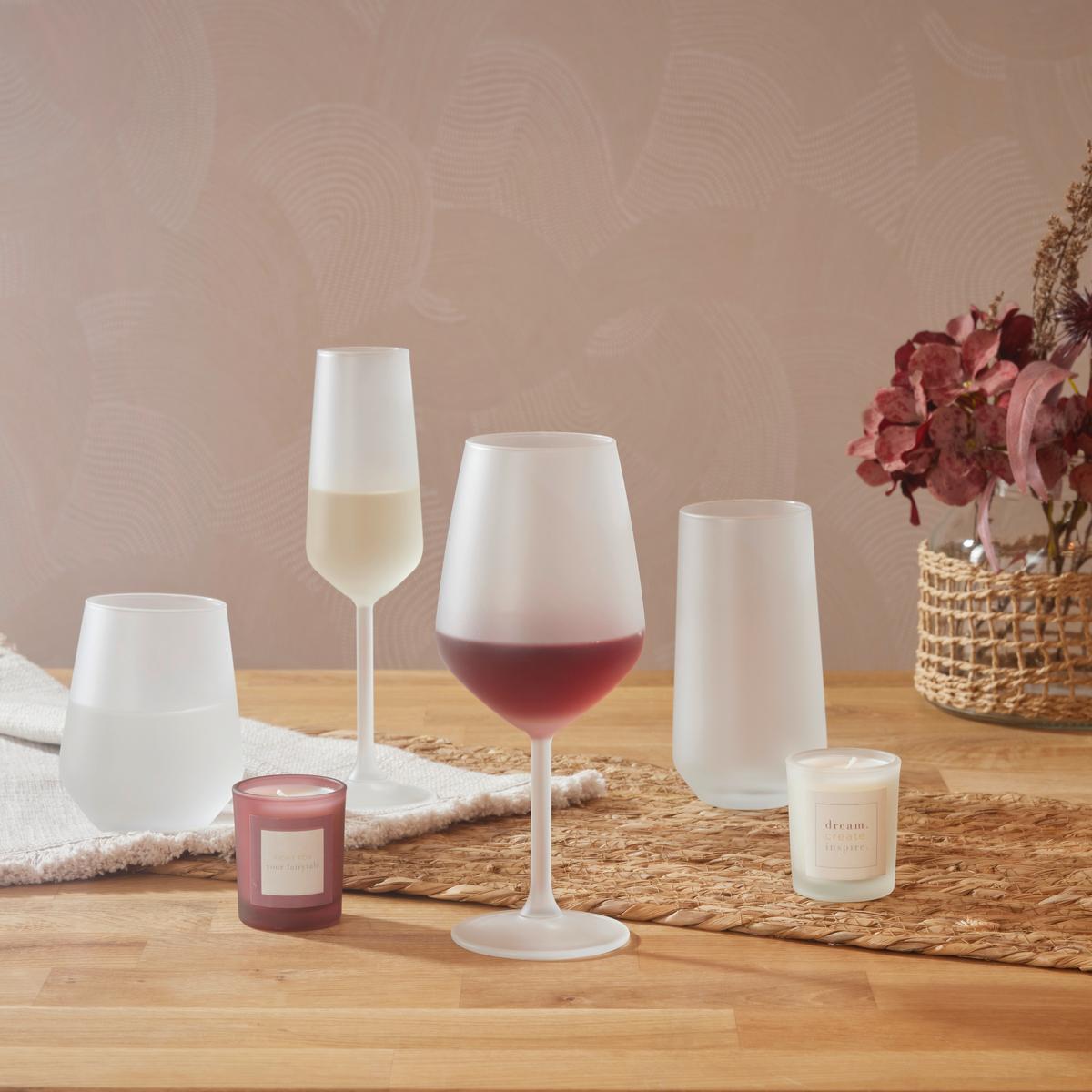 Longdrinkglas Fields of Golds in Weiss ca. 470ml - Weiss, Romantik / Landhaus, Glas (6,5/15cm) - Premium Living