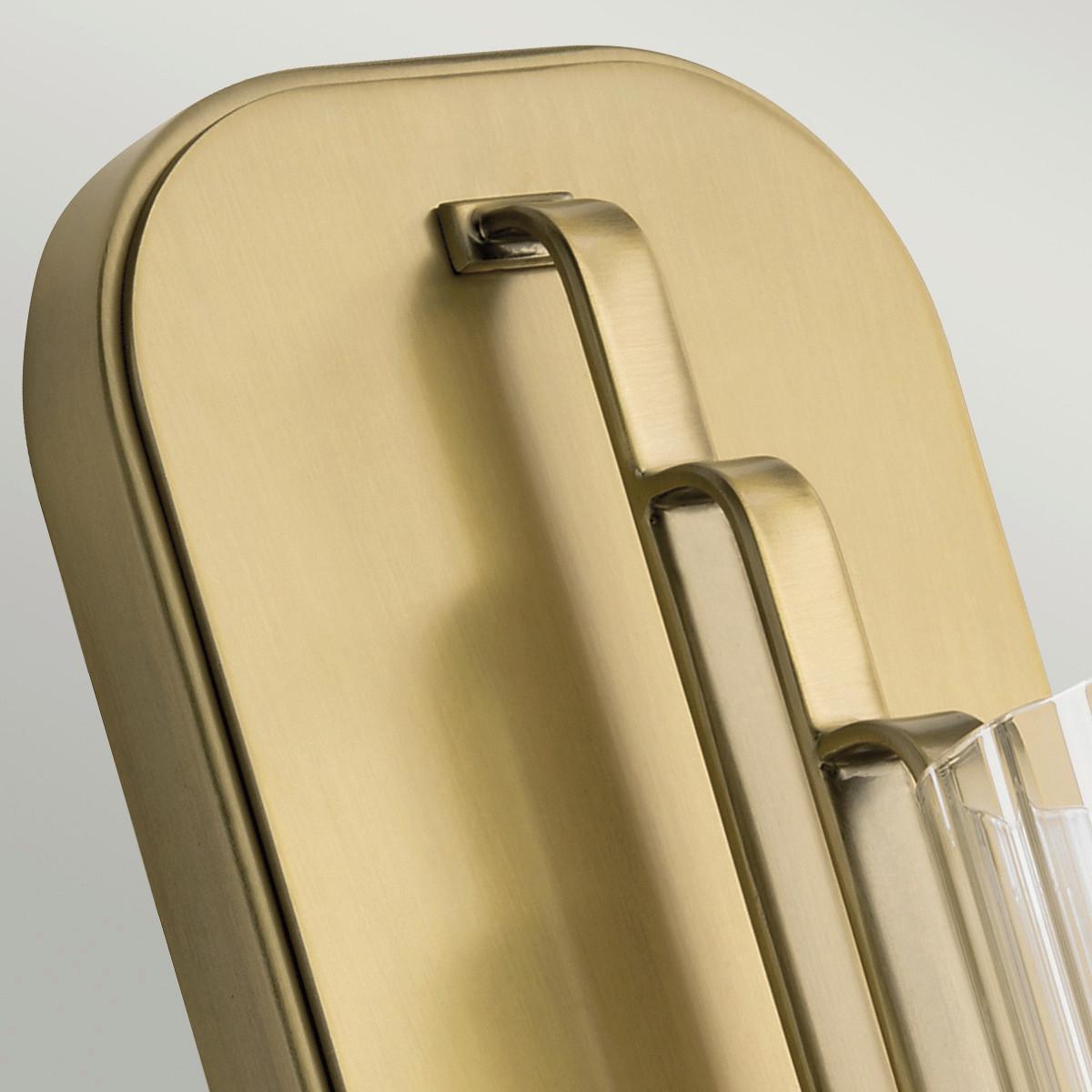 Wandleuchte Kimrose Messingfarben max. 40 Watt - Messingfarben, KONVENTIONELL, Glas/Metall (33,5/11,5/16cm) - Elstead Lighting