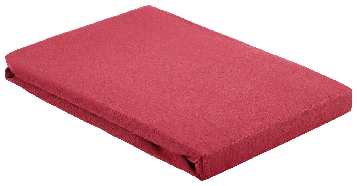 FIXLEINTUCH BASIC - Rot, Textil (100/200cm) - Modern Living