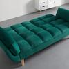 CANAPÉ-LIT CORA - vert/couleur naturelle, MODERN, textile/bois (214/92/81cm) - Bessagi Home