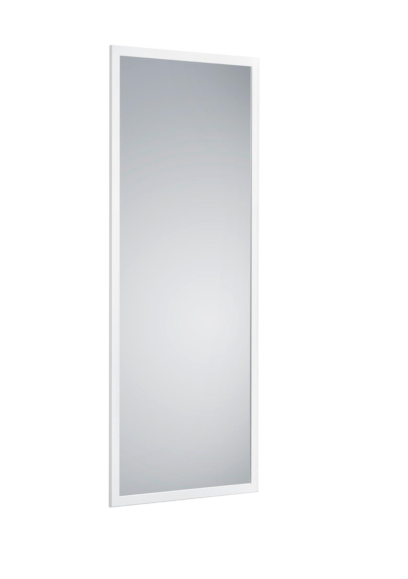 Spiegel Tabea Weiß ca. 66x166cm - Weiß, KONVENTIONELL, Glas/Holzwerkstoff (66/166cm) - Mömax