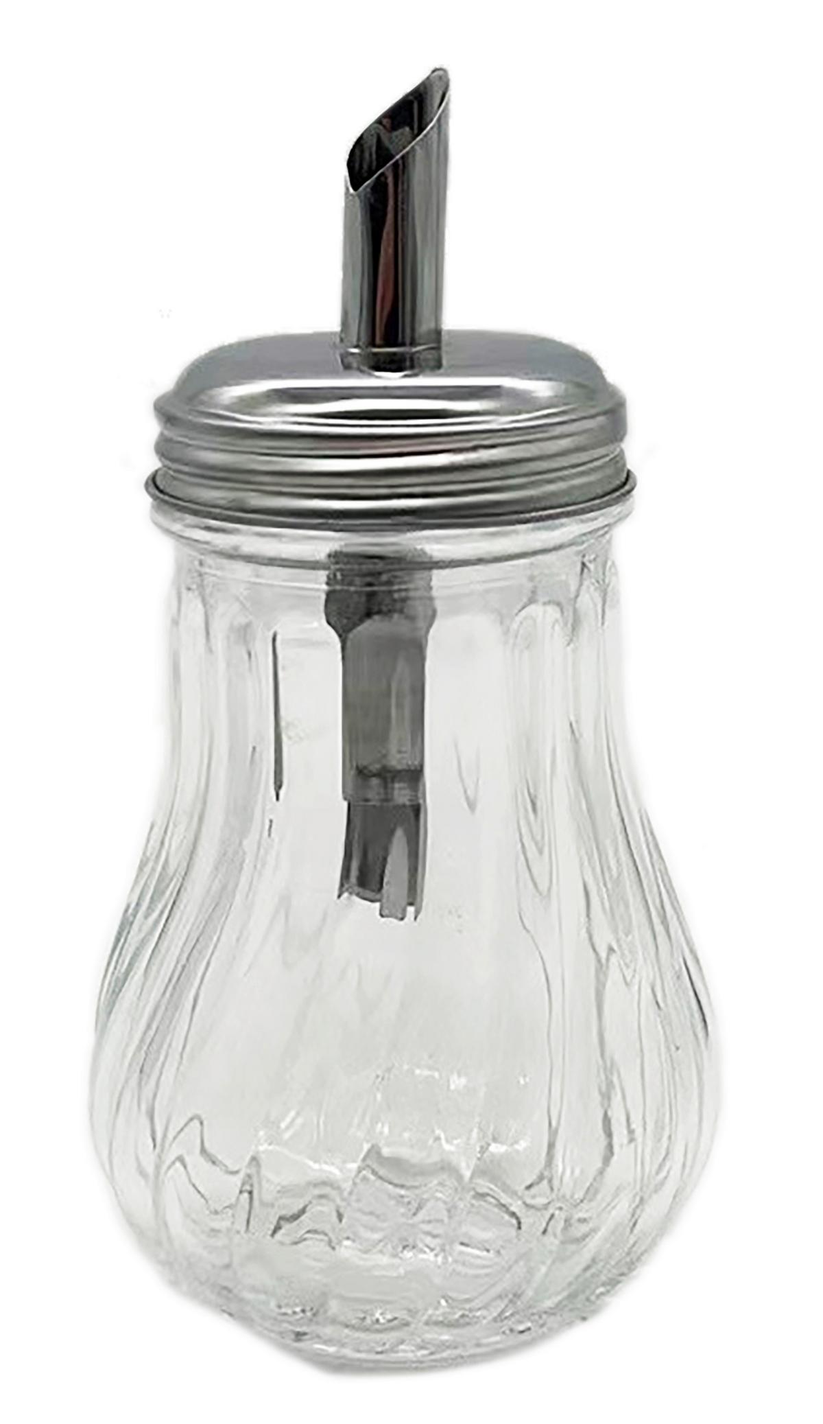 Zuckerstreuer Sugar 200ml Klar/Silberfarben - Klar/Silberfarben, MODERN, Glas/Metall (7,2/14cm) - Mömax