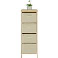 Komoda Nevio - naravna/bela, Moderno, tekstil/les (37/103/30cm) - Mömax modern living Komoda Nevio - naravna/bela, Moderno, tekstil/les (37/103/30cm) - Mömax modern living