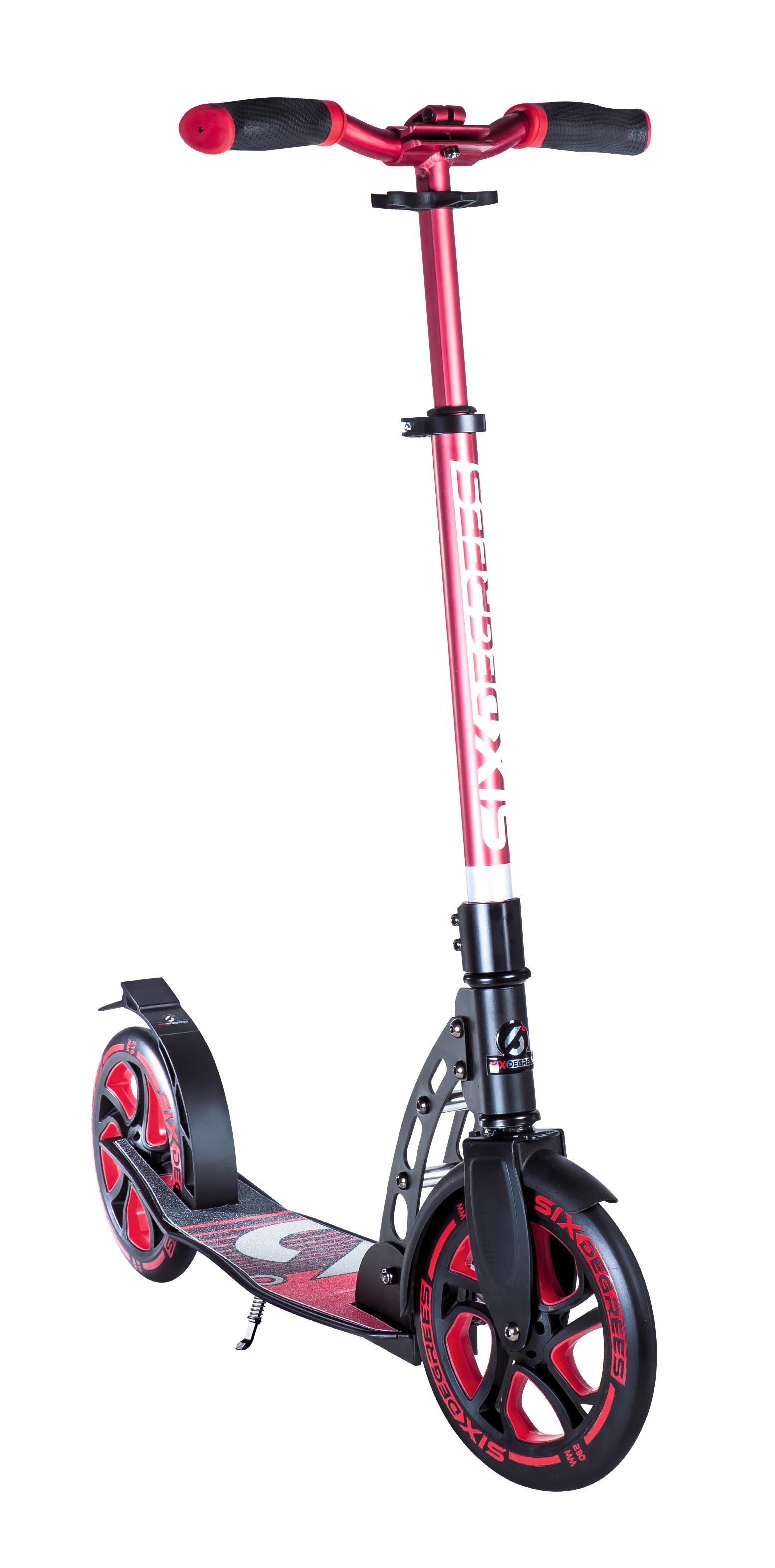 Scooter Six Degrees in Rot/Schwarz - Rot/Schwarz, Basics, Metall (93,5/34,5/105,5cm)