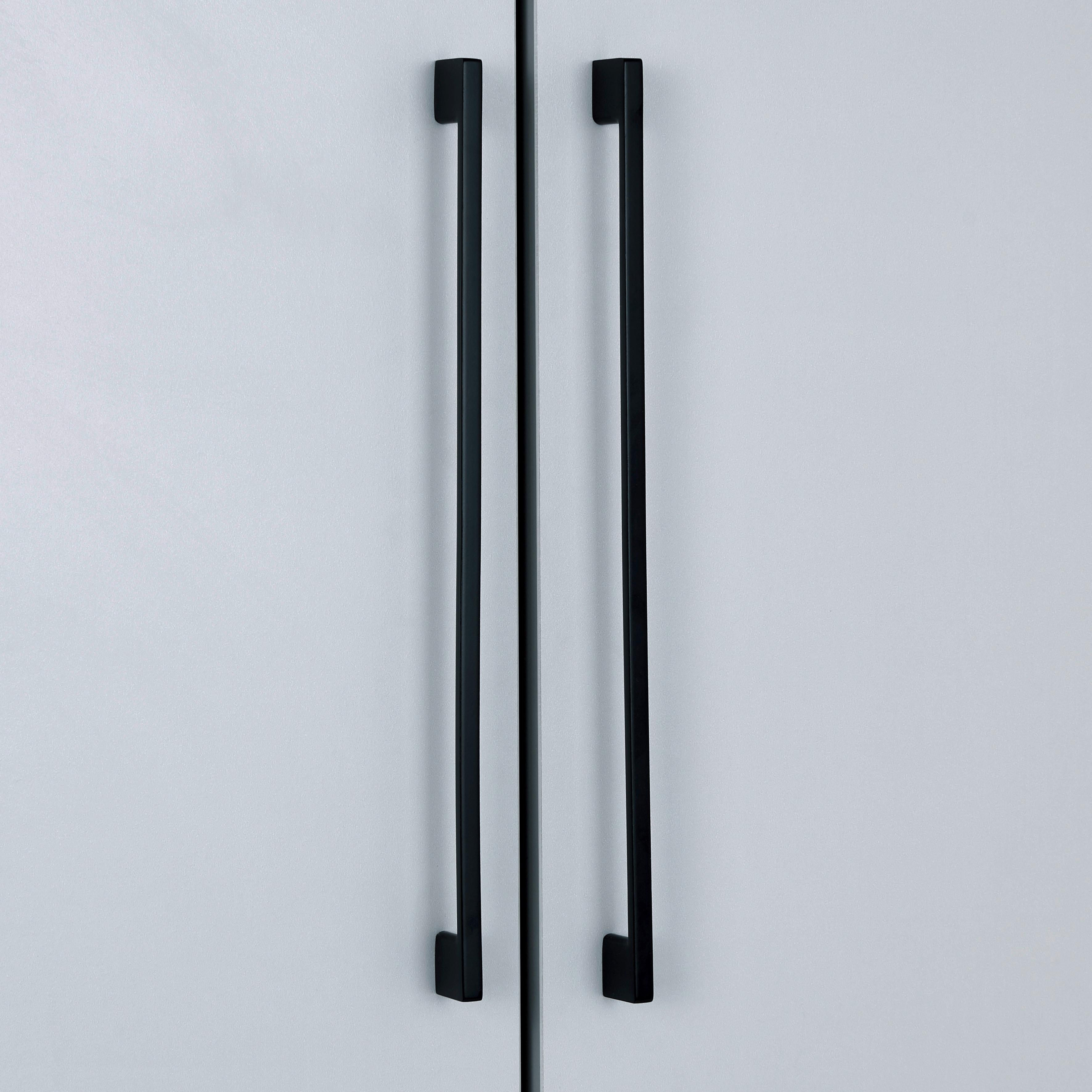MÖBELHANDTAG UNIT -BASED- - svart, Modern, metall (35,2/2,8/0,6cm) - Based