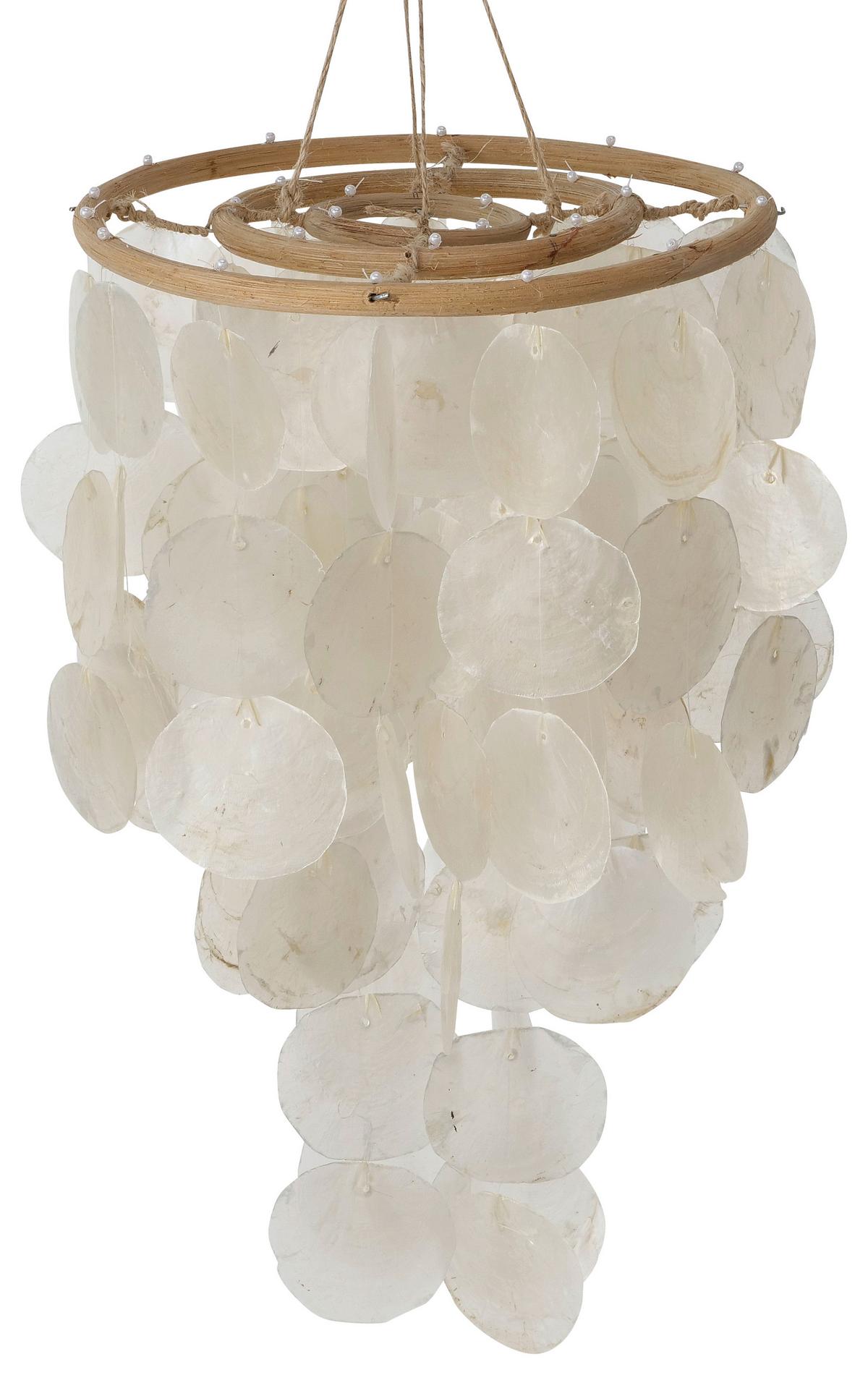 Függődísz Cascada - natúr színű/fehér, Basics, természetes anyagok (28/65cm) - Modern Living