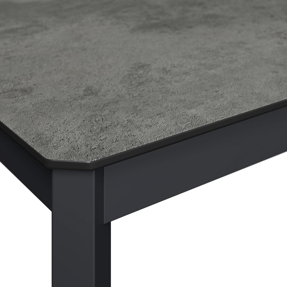 Loungegarnitur Bigi Grau/Beige - Beige/Anthrazit, Basics, Glas/Textil (120/68/65cm)