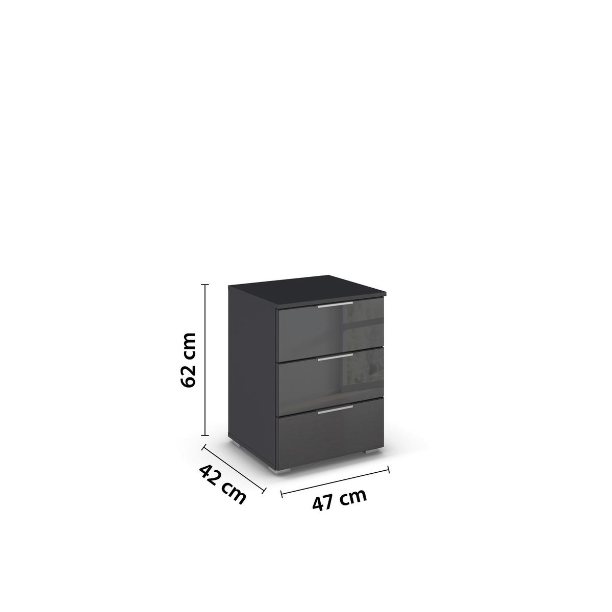 NOPTIERA MARS 3L-HG - gri lucios intens/gri, Basics, material pe bază de lemn (40/52/40cm) - Modern Living