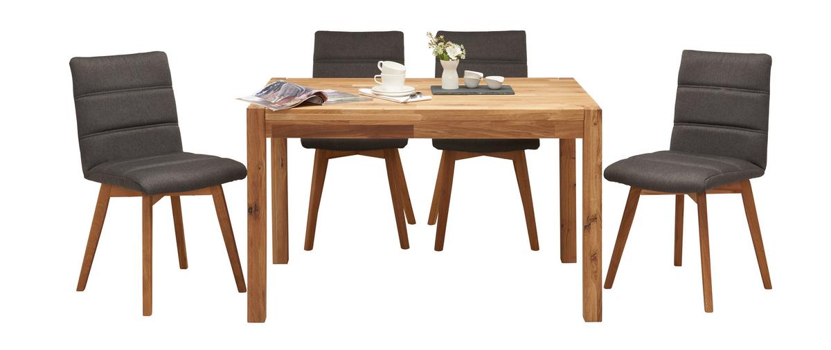 STÓŁ DO JADALNI TINA - kolor dębowy, Konventionell, drewno (120/80/75cm) - home24