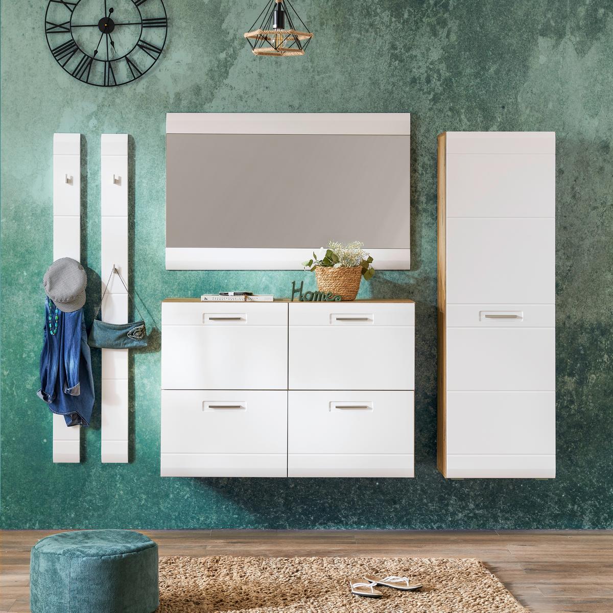 Ogledalo Auris, Bela, 120 X 78 Cm - bela, Moderno (120/78/2cm) - Mömax