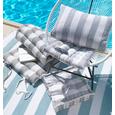 Strandmatte Blockstreif Blau/Weiß 60x180cm - Blau/Weiß, Textil (60/180cm) - MÖMAX modern living