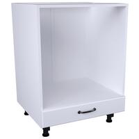 Alsó Szekrény Sütőhöz Michelle - fekete/fehér, Modern, faalapú anyag/fém (60/82/54cm)