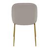 STOL AZRA - beige/guldfärgad, Trend, metall/trä (48/85/61cm) - Mömax