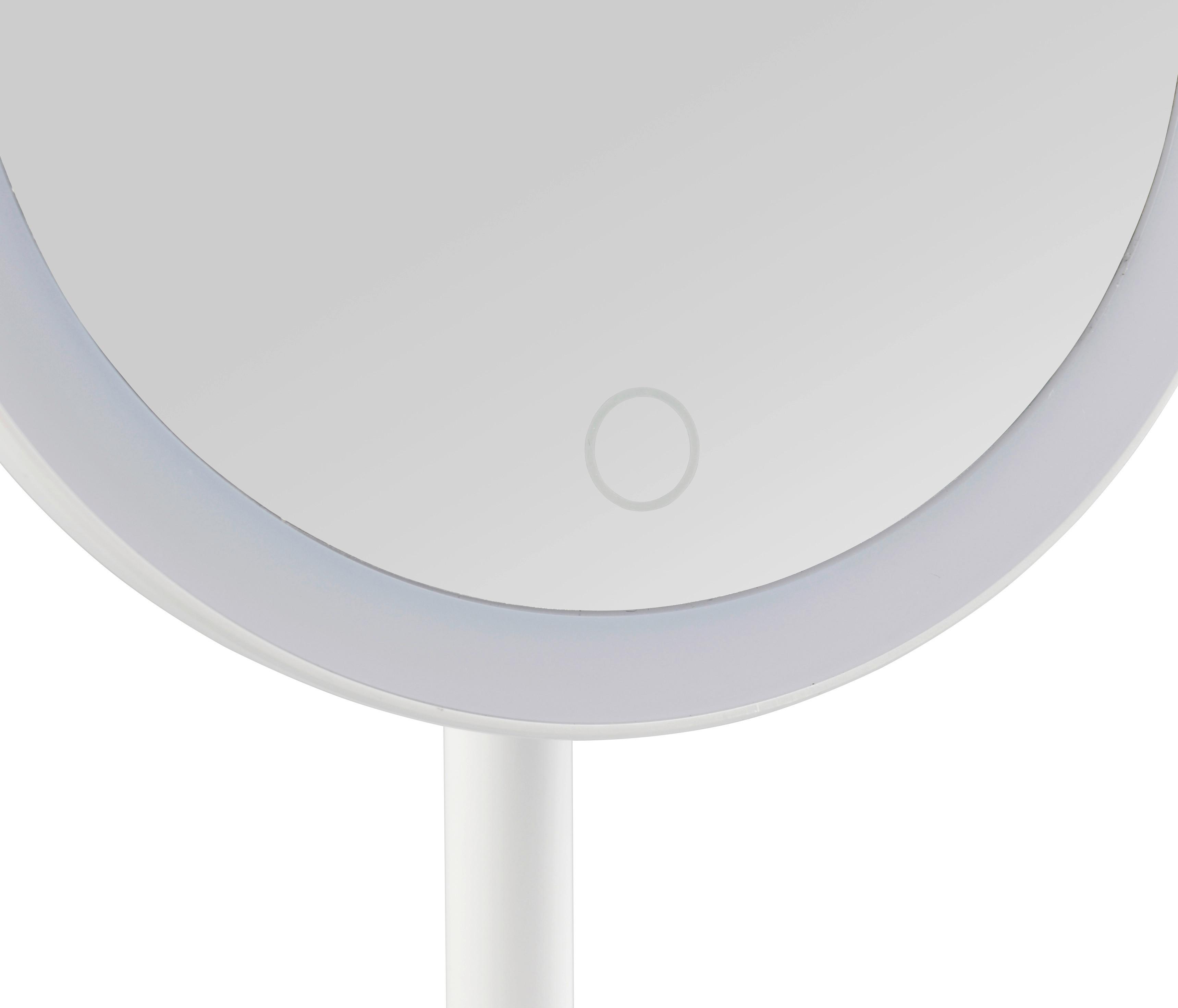SMINKSPEGEL LIARA -SB- - vit, Modern, glas/plast (18/28,5cm) - Mömax
