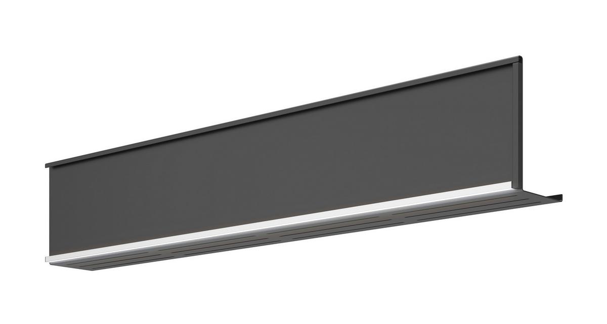 Polcos Elem Regbel-LED-2x105 - fekete, Basics, fém (105/11/20cm) - Visiona