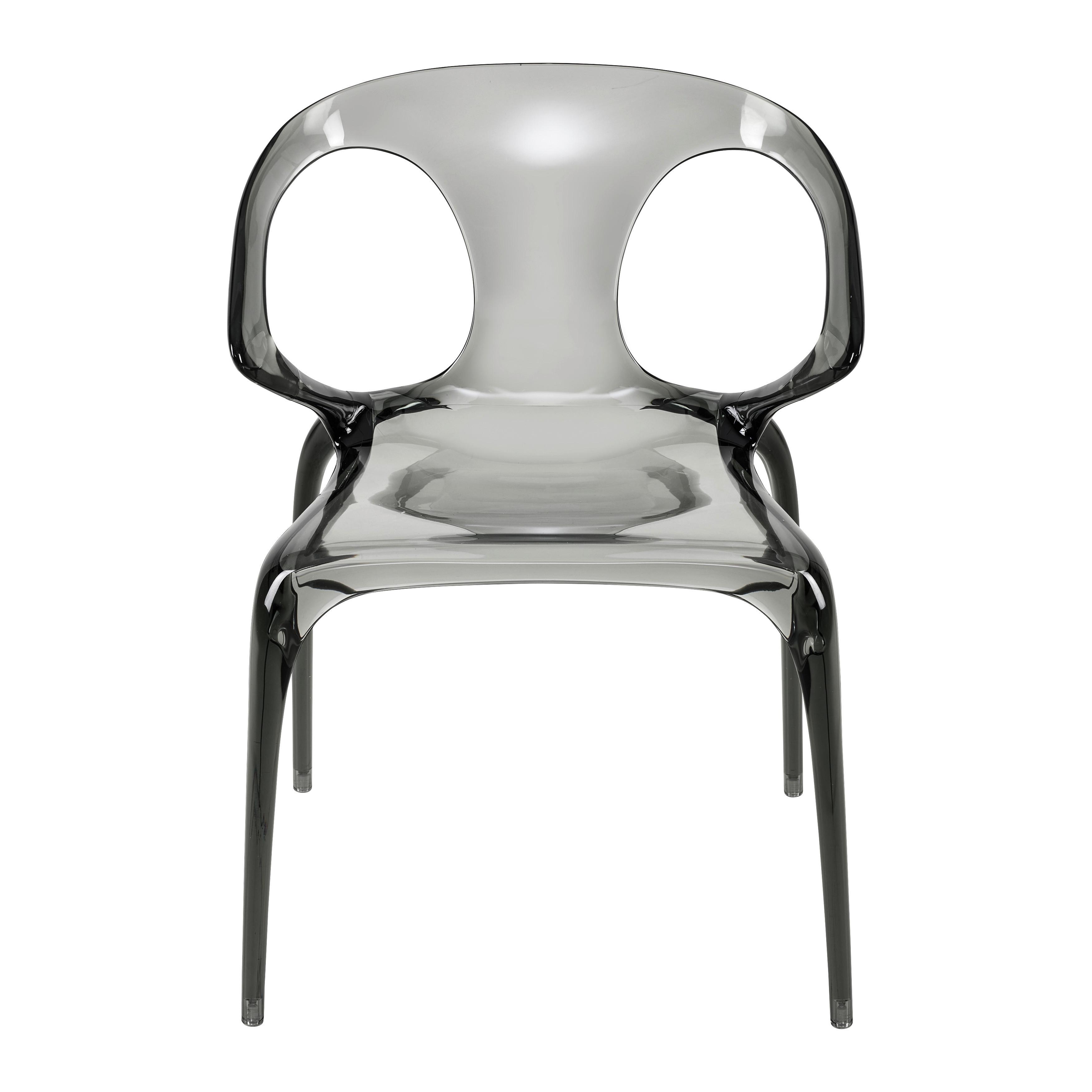 DESIGNFÅTÖLJ LIAS -TREND- - grå, Modern, plast (59/80/55cm) - Premium Living