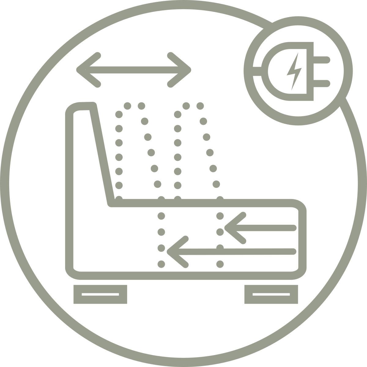 Kutna Garnitura Gremio - sivo-bijela/crna, Moderno, tekstil/plastika (283/106cm) - Modern Living