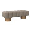 SITTBÄNK ALINA - ljusbrun/naturfärgad, Modern, trämaterial/trä (140/45/45cm) - Bessagi Home
