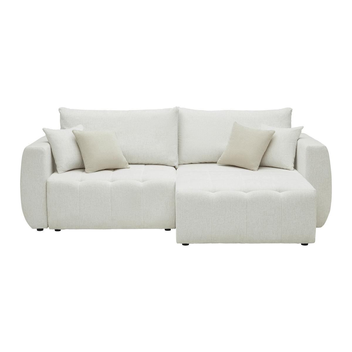 Schlafsofa Bologna Creme - Beige/Creme, Holz/Textil (245/74-90/104cm) - Mömax