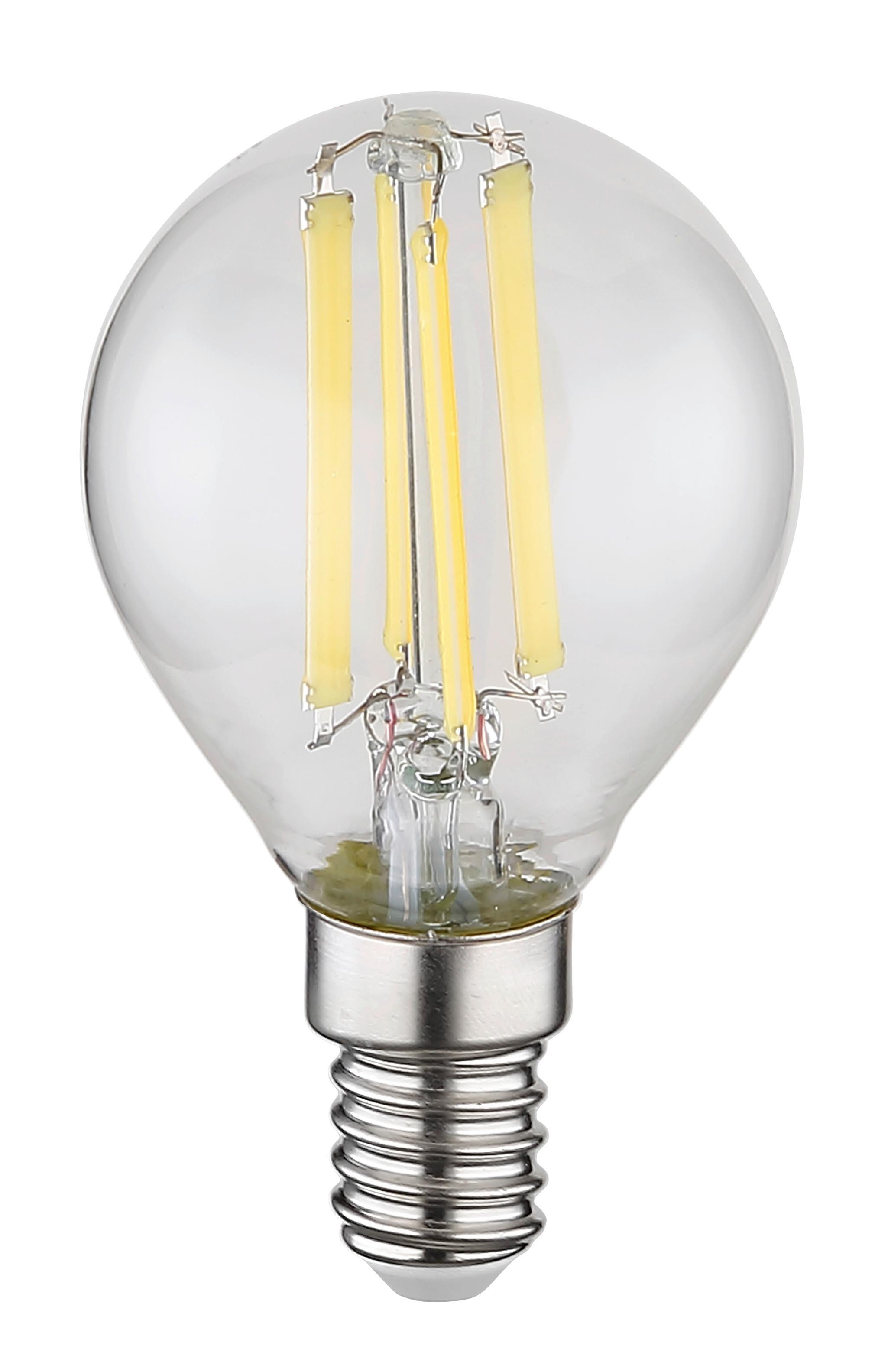 Led-leuchtmittel Max. 6 Watt - Klar, Glas/Metall (4.5/7.8cm) - Globo