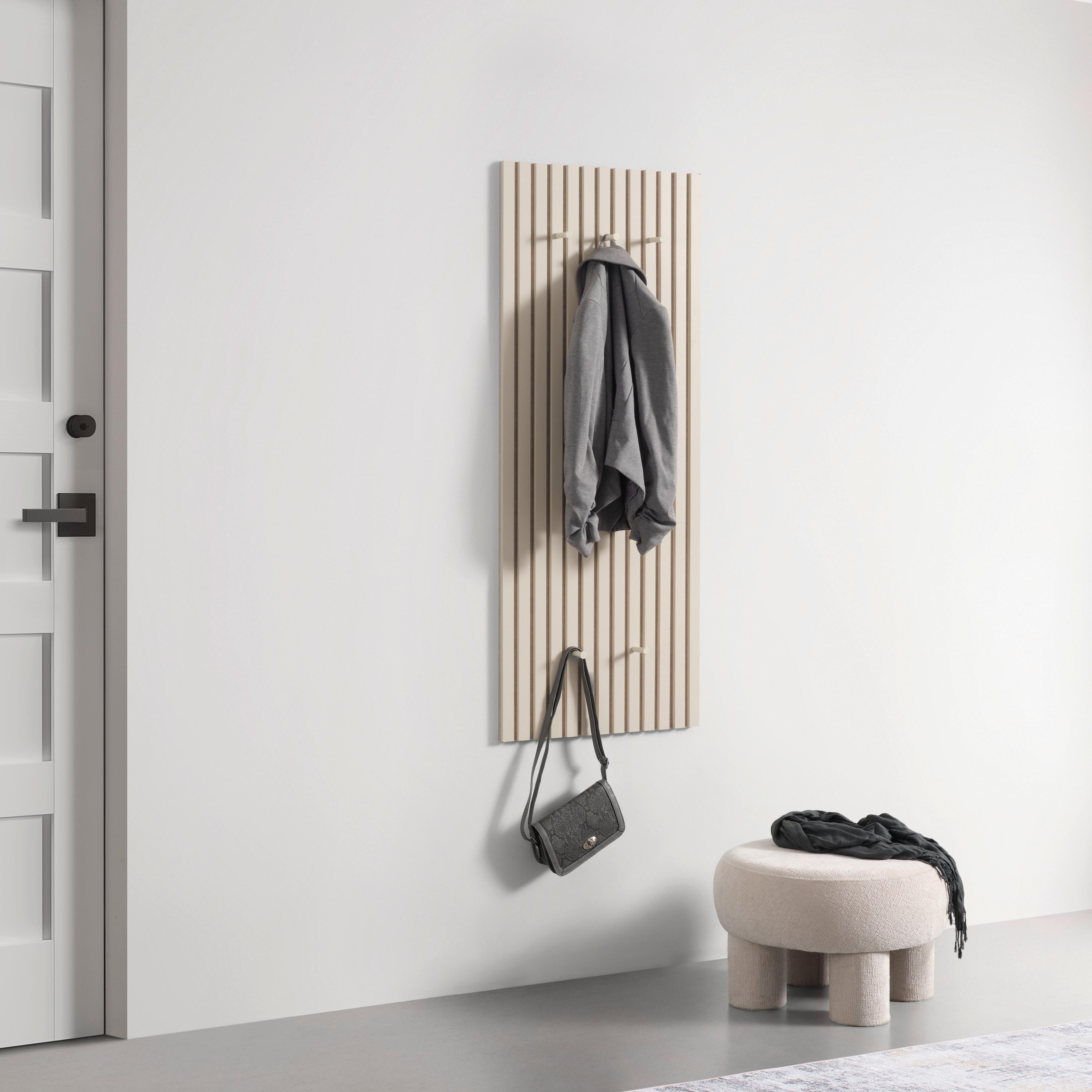 HALLPANEL GRACE -SB- - sandfärgad, Modern, metall/trä (50/125/7,5cm) - Mömax