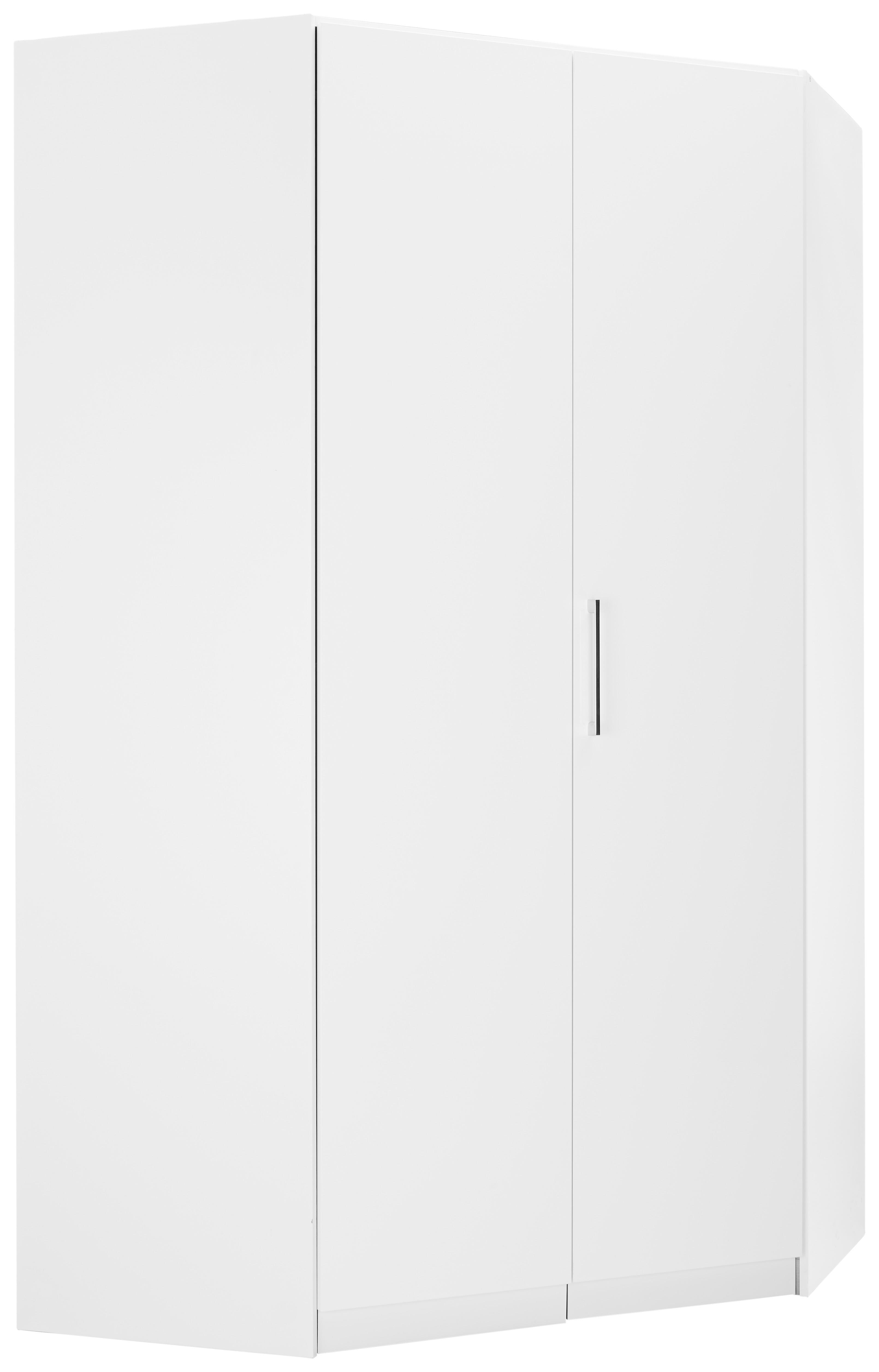 Eckschrank in Weiss - Konventionell, Holzwerkstoff/Kunststoff (119/210/54cm) - Mömax
