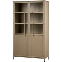 Vitrine Exhibit Khaki - Khaki, Design, Glas/Metall (99/170/44cm) - Livetastic