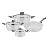 Set Posod Fiona, 4-Delni - bela, Basics, kovina (24cm) - GSW