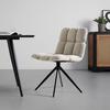 STOL MALU - beige/svart, Modern, metall/textil (53/68/83cm) - Bessagi Home