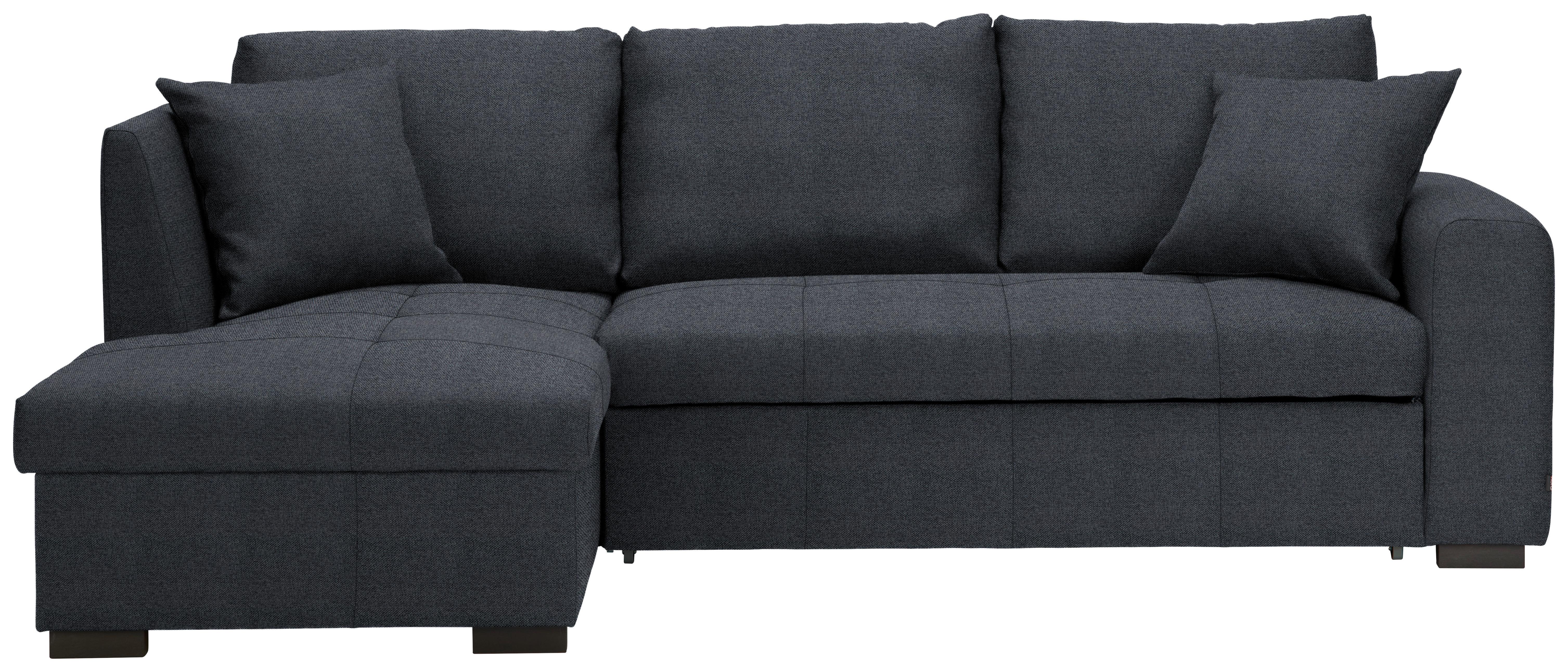 NAROŻNIK BILL -EXKLUSIV- - ciemnoszary/czarny, Design, tworzywo sztuczne/tkanina (158/238cm) - Xora