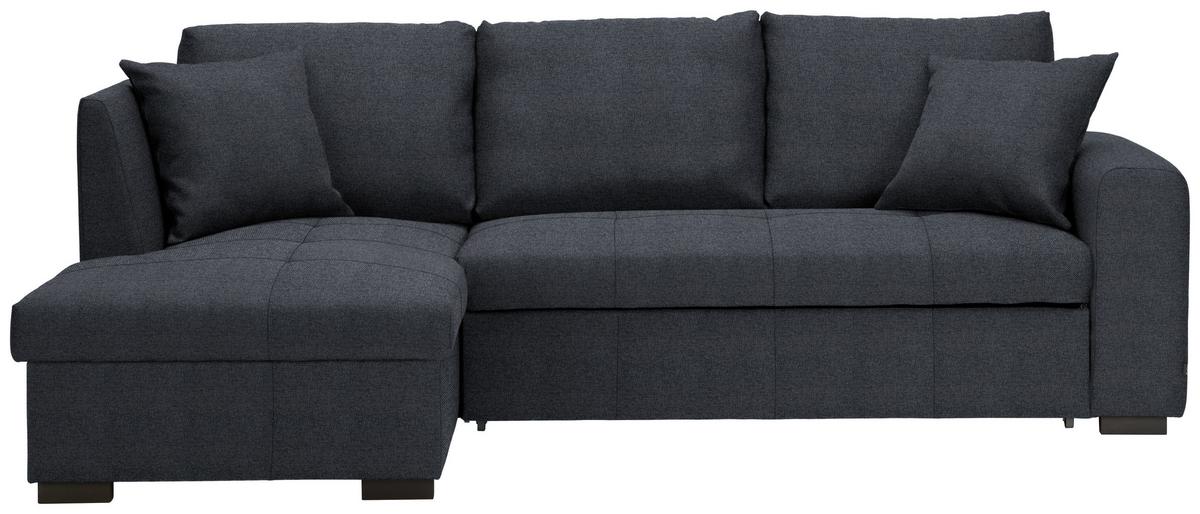 NAROŻNIK BILL -EXKLUSIV- - ciemnoszary/czarny, Design, tworzywo sztuczne/tkanina (158/238cm) - Xora