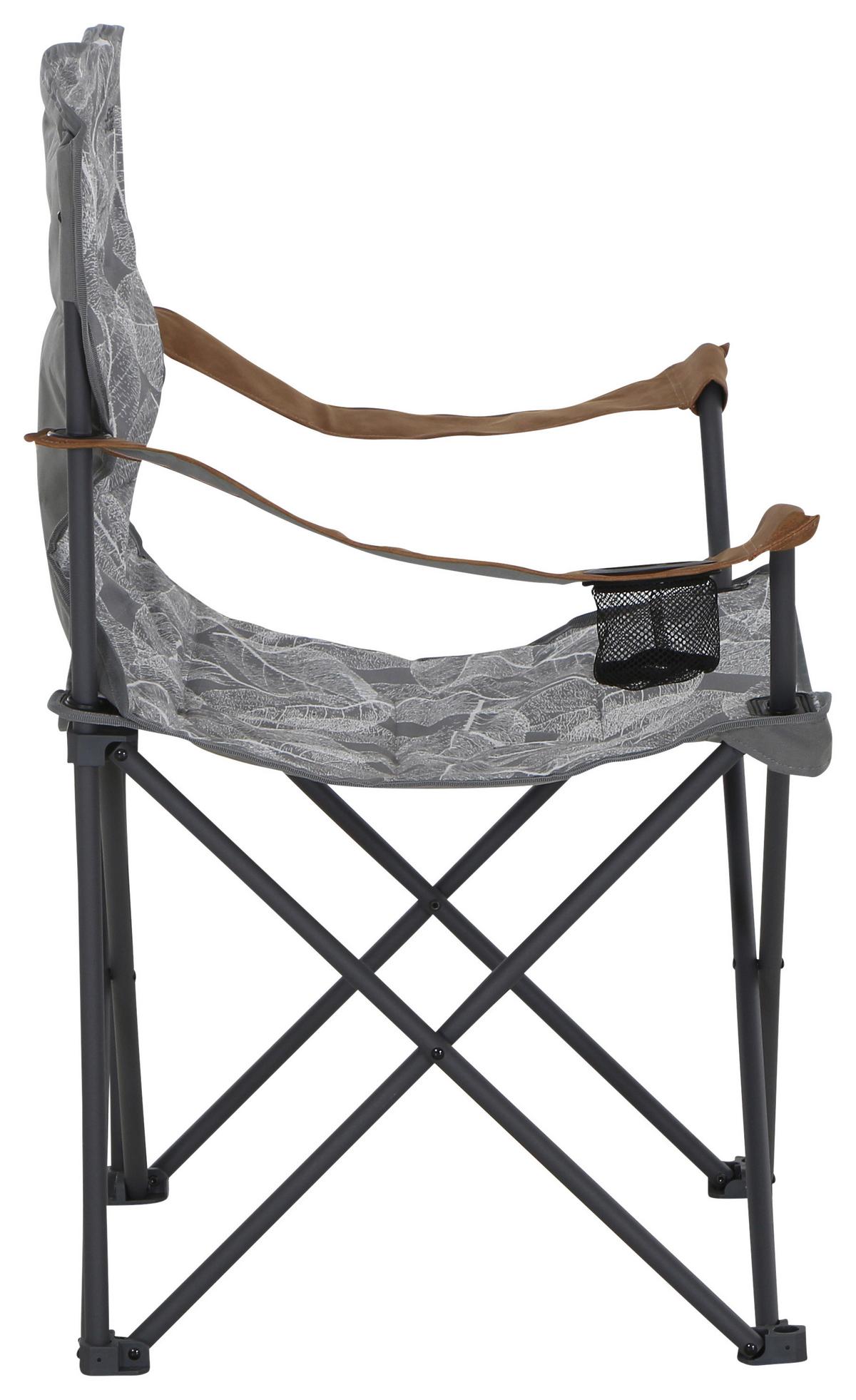 Campingsessel Faltbar M51747 mit Tragetasche - Anthrazit/Grau, KONVENTIONELL, Textil/Metall (90/96/61cm) - Siena Garden