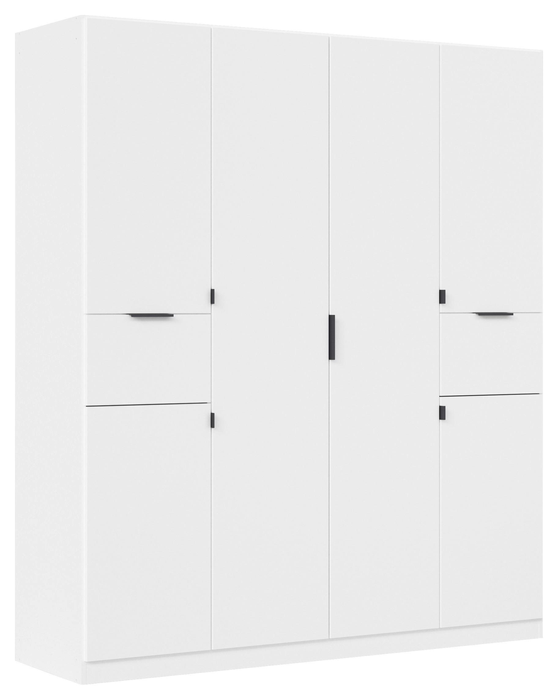 Ormar S Klasičnim Vratima Tiaco - bijela/siva, Moderno, drvni materijal/metal (181/210/54cm) - Modern Living