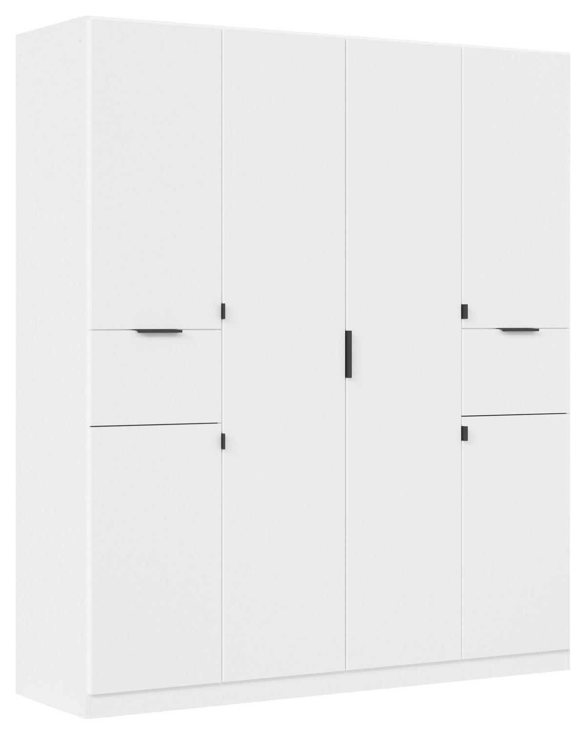 Ormar S Klasičnim Vratima Tiaco - bijela/siva, Moderno, drvni materijal/metal (181/210/54cm) - Modern Living