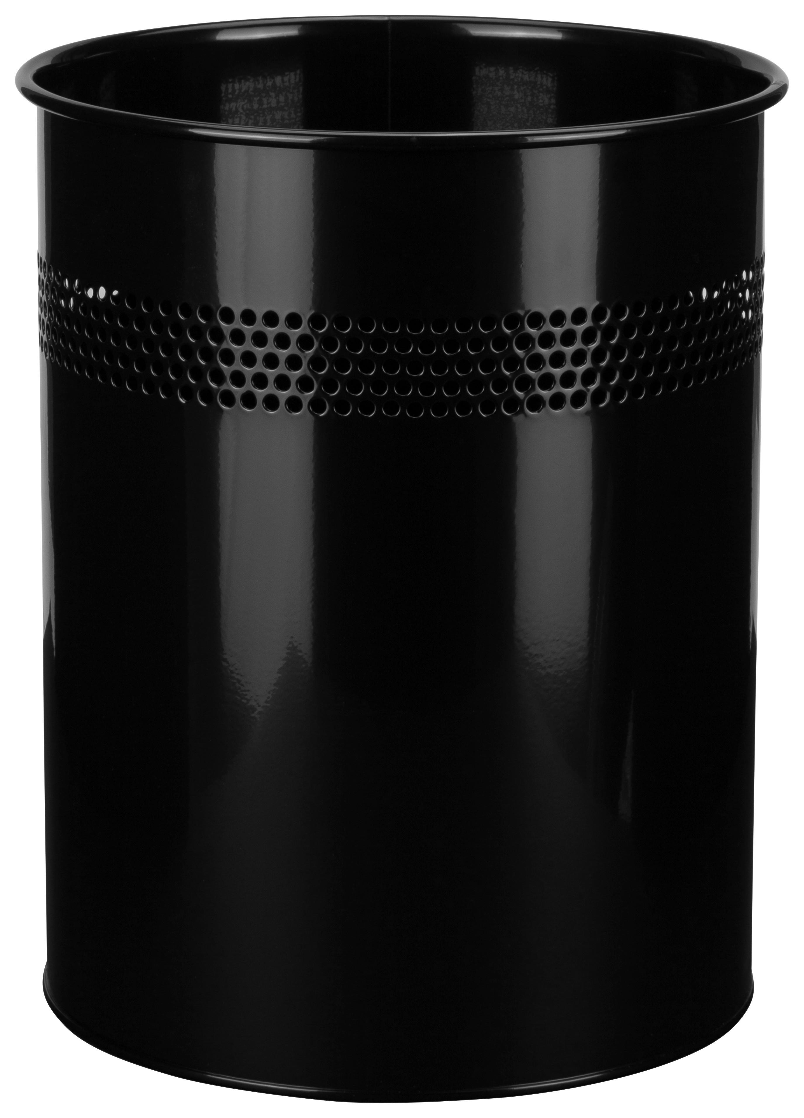 Koš Za Smeti Clean Iii, 15 L, Črna - črna, Moderno, kovina (26/32/26cm) - MID.YOU