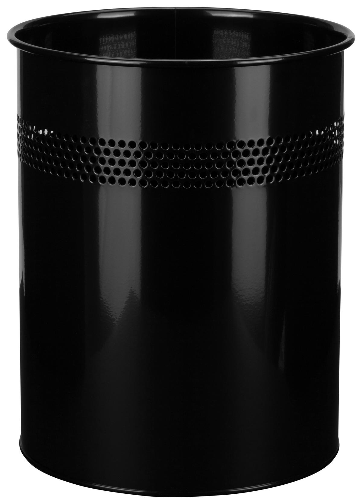 Koš Za Smeti Clean Iii, 15 L, Črna - črna, Moderno, kovina (26/32/26cm) - MID.YOU