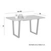 Kihúzható asztal NILS - Sötétszürke/Fekete, modern, Faalapú anyag/Fém (140-180/85/76cm) - Modern Living