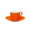 Espressotasse mit Untertasse Sandy in Orange aus Keramik - Orange, KONVENTIONELL, Keramik (6,4/5cm) - MÖMAX modern living