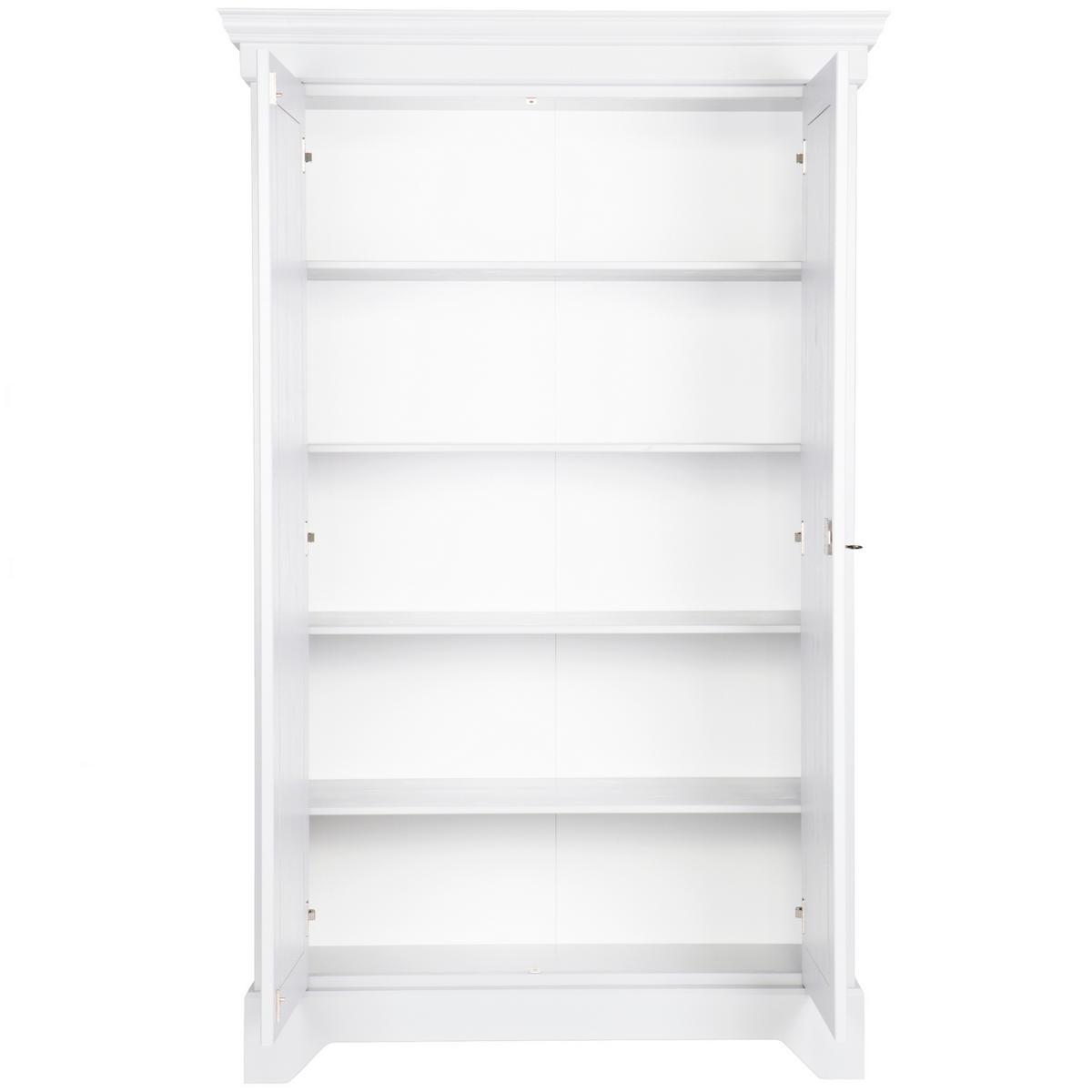 Schrank Isabel Weiß - Weiß, Design, Holz/Metall (118/191/47cm) - Livetastic