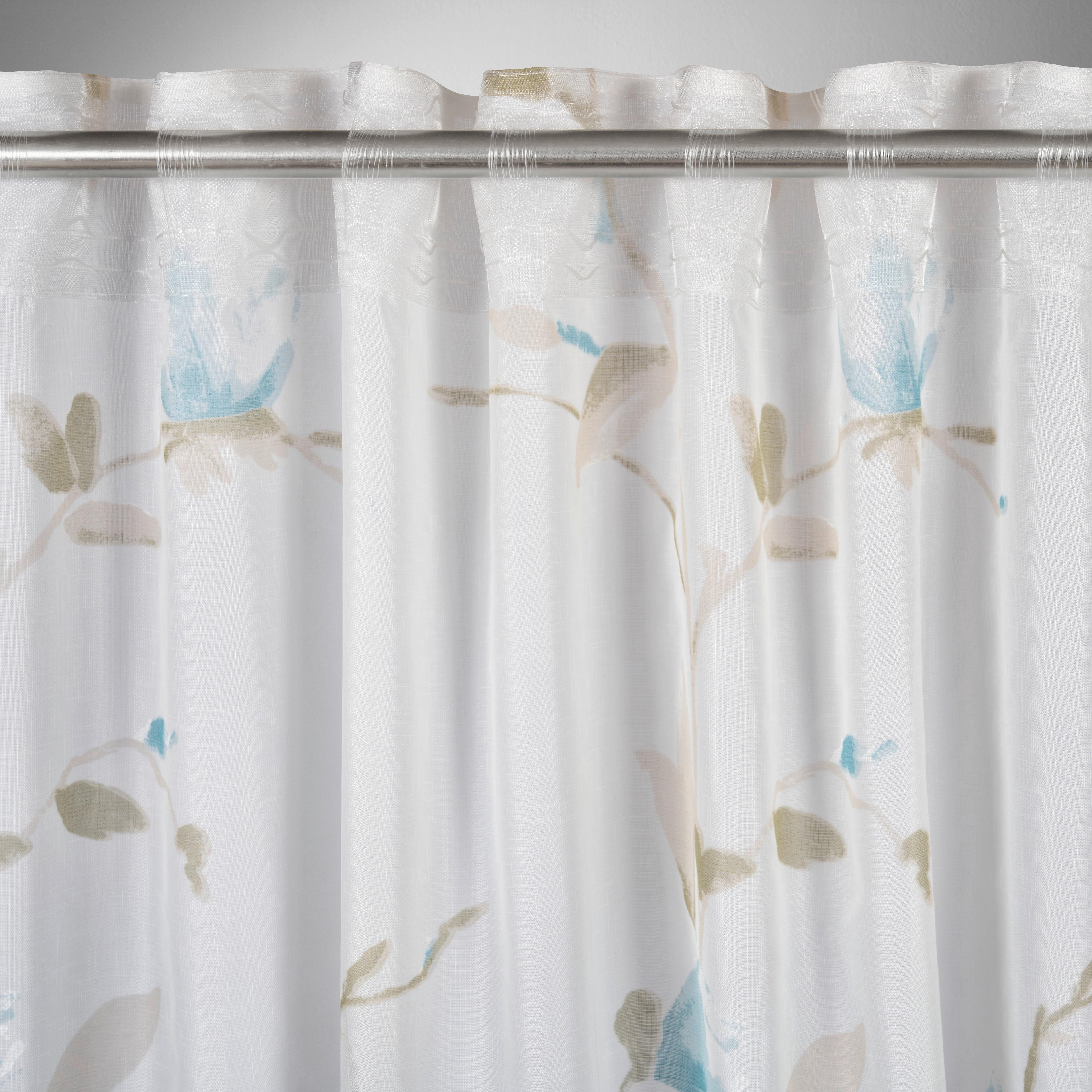 GARDINLÄNGD MAGNOLIA - blå, textil (135/245cm) - Mömax