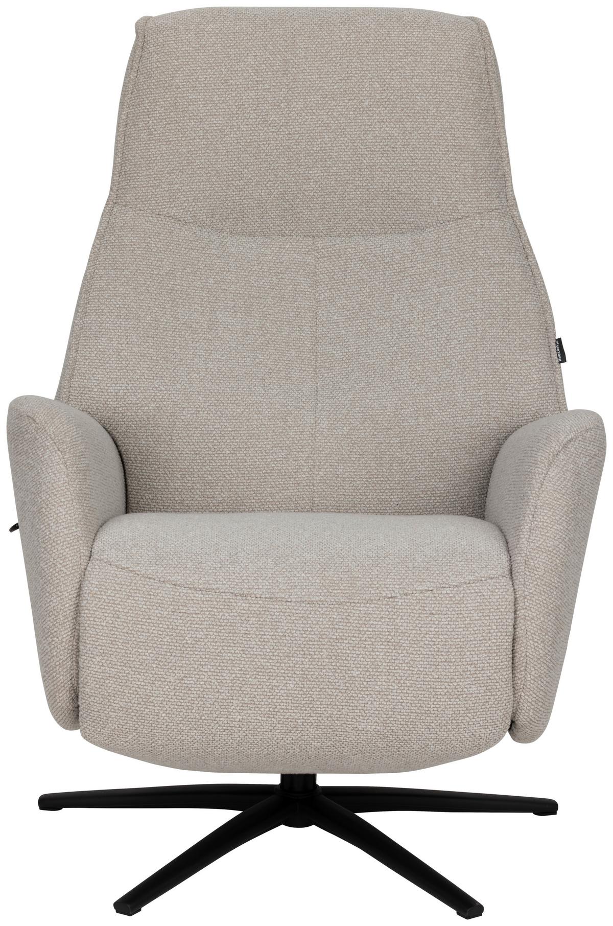 Počivalnik Snooze, Bež - črna/bež, Design, kovina/tekstil (77/112/86cm) - Livetastic