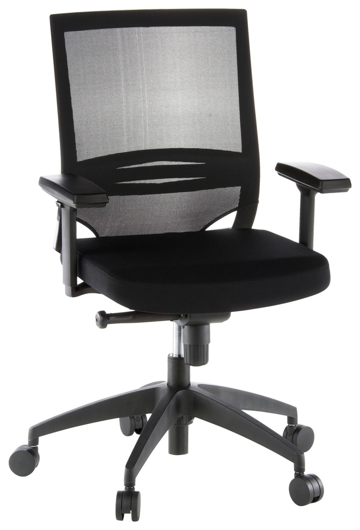 Pisarniški Stol Porto Base, Črna - črna, Moderno, umetna masa/tekstil (59/108/44cm) - MID.YOU