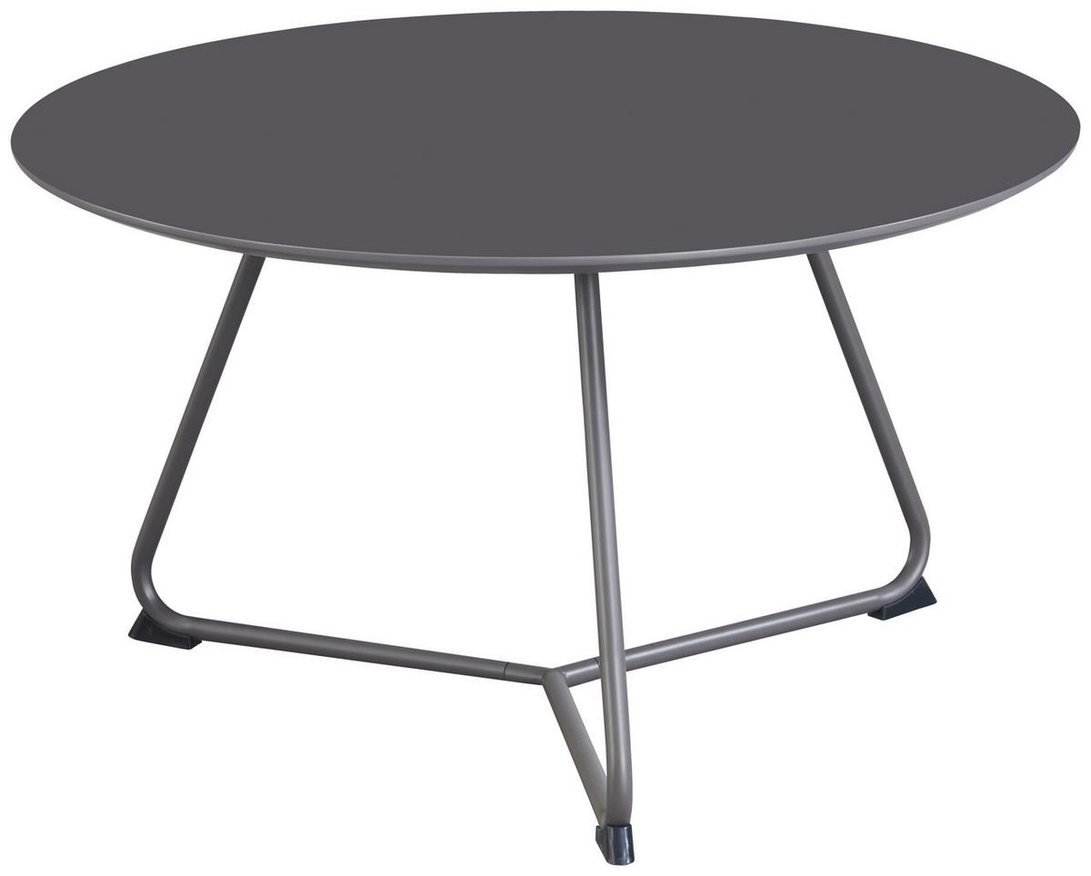 Măsuță de cafea MICA - gri, Modern, metal/material pe bază de lemn (70/40cm) - Modern Living