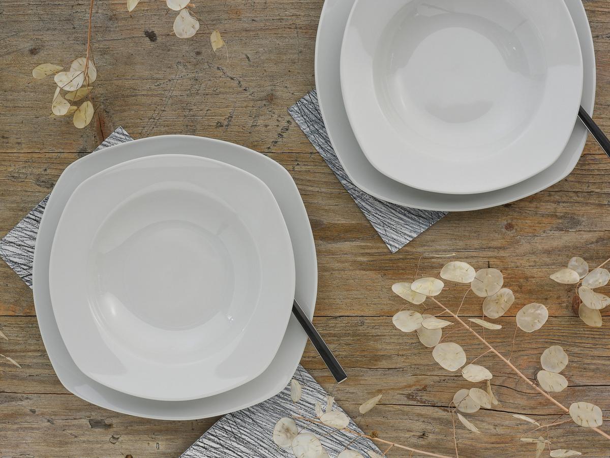 Jedilni Servis Amelie, 12-Delni - bela, keramika - Creatable