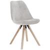 STOL LILLY 2 -BASED- - beige/naturfärgad, Modern, trä/textil (49/85/57cm) - Based
