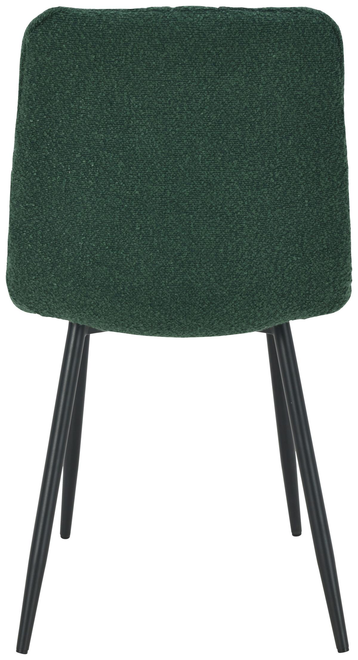 Stuhl Nino Grün - Schwarz/Grün, Modern, Holz/Textil (45/88/54,5cm) - Based