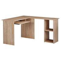 Kotna Pisalna Miza Wohnling - hrast sonoma, Moderno, leseni material (120/140/75,5cm) - MID.YOU