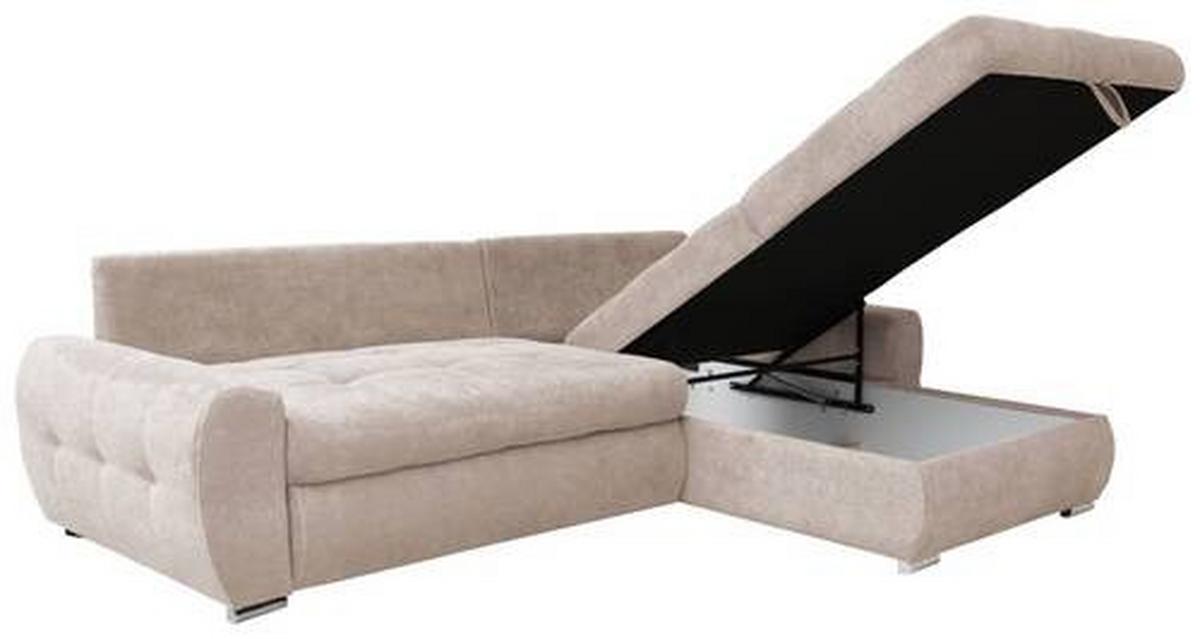 Kutna Garnitura Solar - bijela/bež, Design, tekstil/plastika (277/175cm) - Modern Living