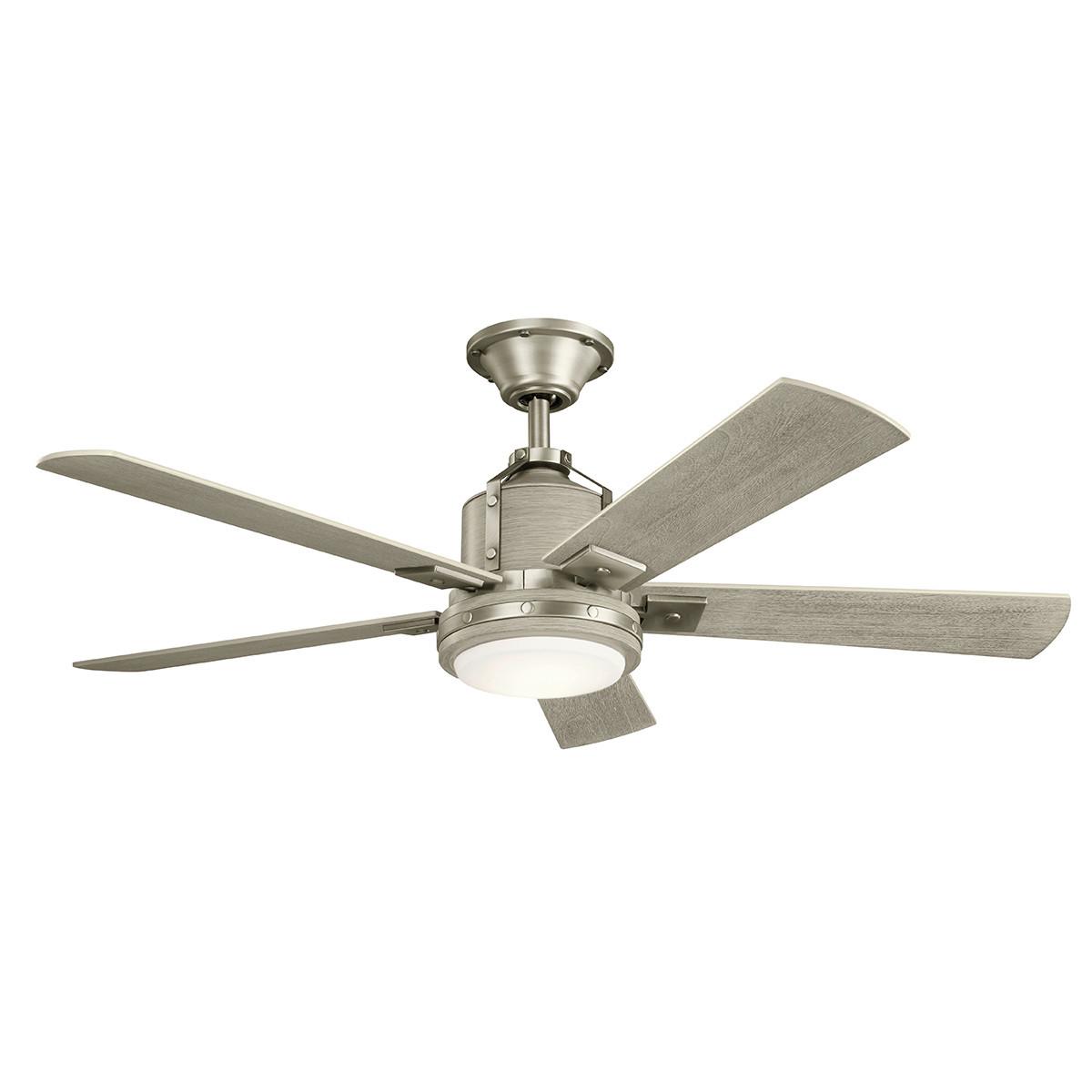 Stropni Ventilator Klf-Colerne-52-Bn - boje oraha/boje nikla, Basics, staklo/drvo (132/43cm)
